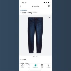 Liverpool Skinny Jean, Worn Once